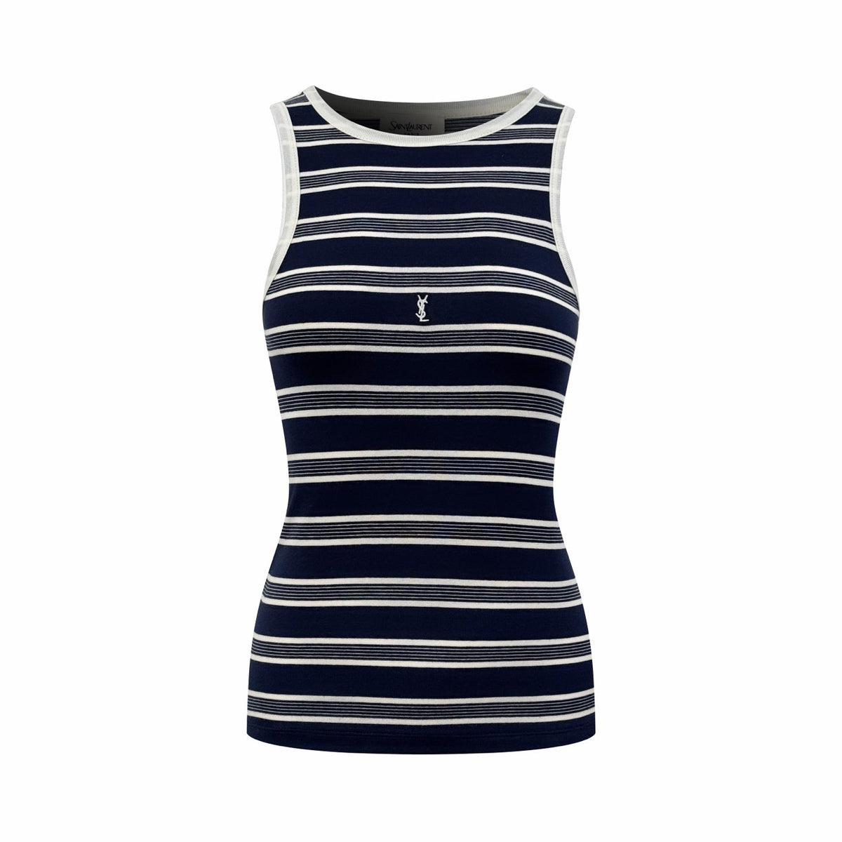 2026 Women's Saint L Logo Embroidered Striped Tank Top (FF728)