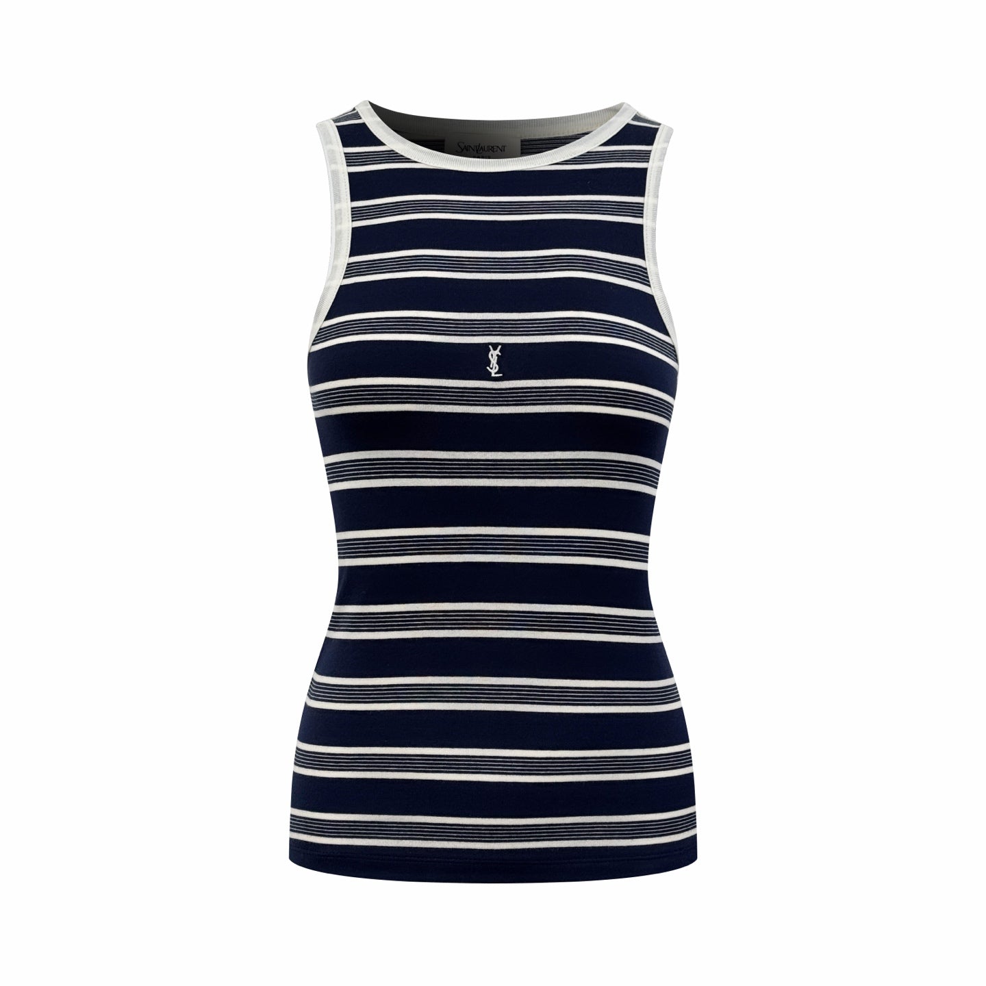 2026 Women's Saint L Logo Embroidered Striped Tank Top (FF728)