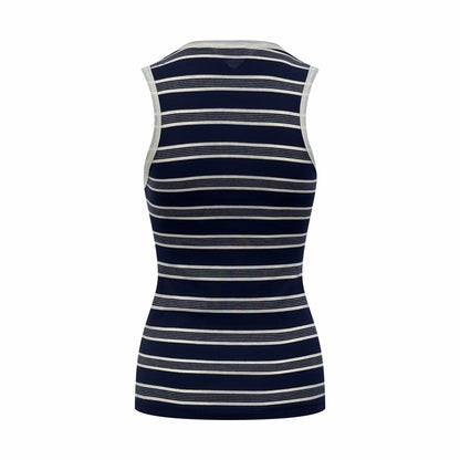 2026 Women's Saint L Logo Embroidered Striped Tank Top (FF728)