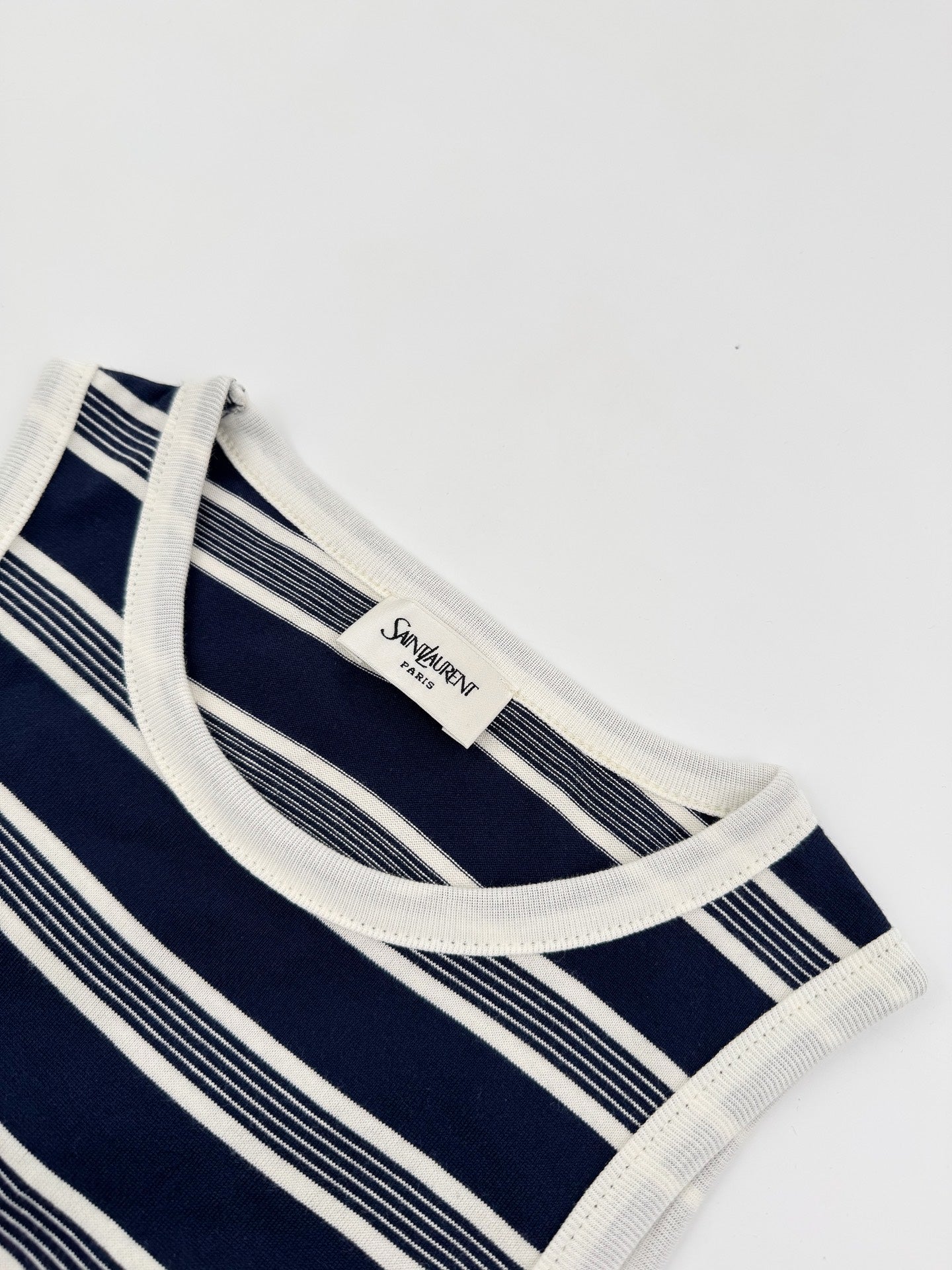 2026 Women's Saint L Logo Embroidered Striped Tank Top (FF728)