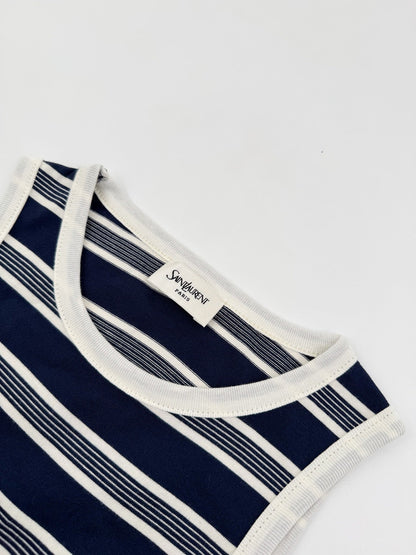 2026 Women's Saint L Logo Embroidered Striped Tank Top (FF728)