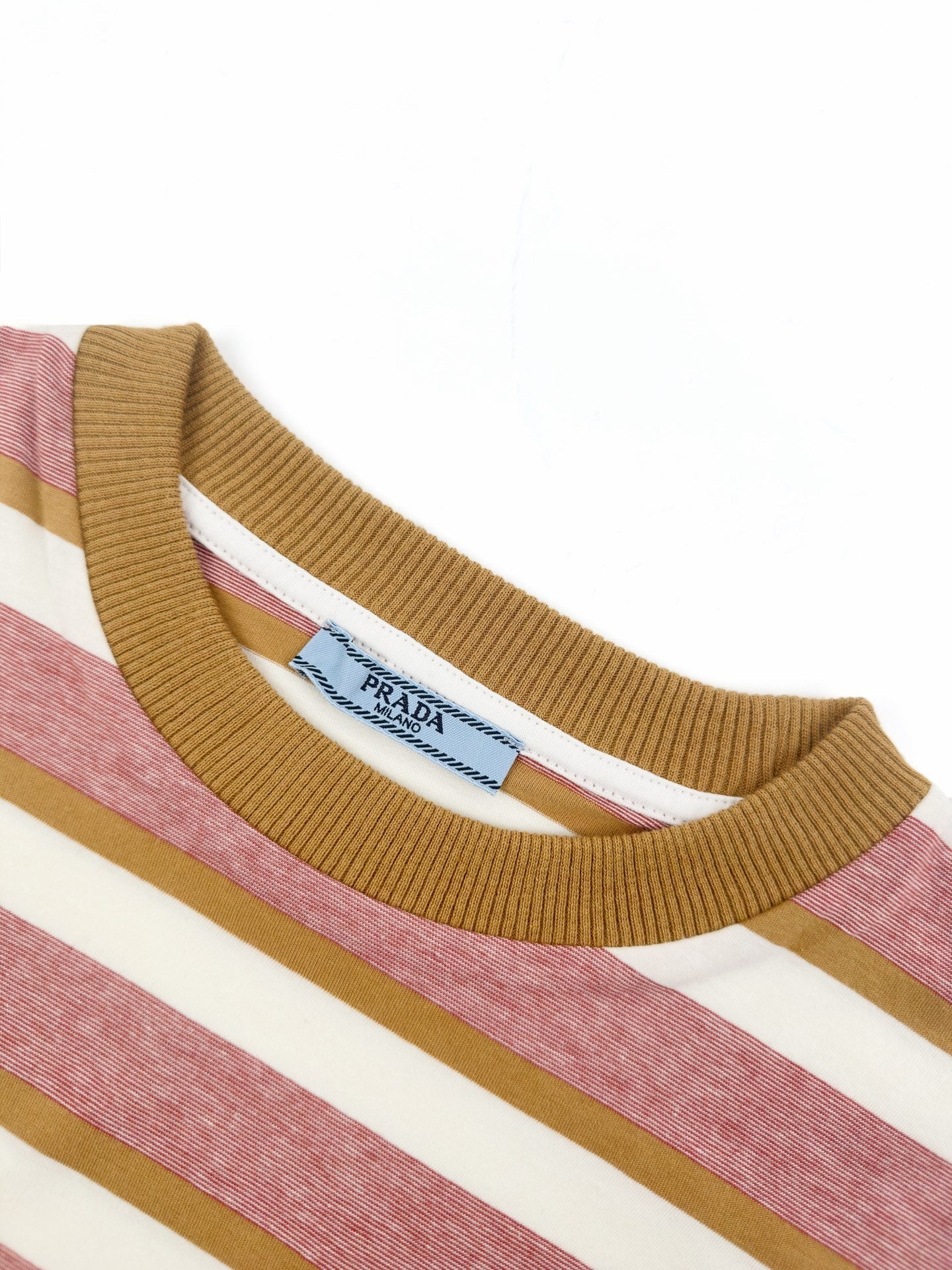 2026 Women's Triangle Brand Logo Striped Short-Sleeved T-Shirt (FF709)