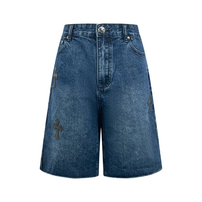 2026 New CH Cross Logo Denim Shorts (BB816-B15)
