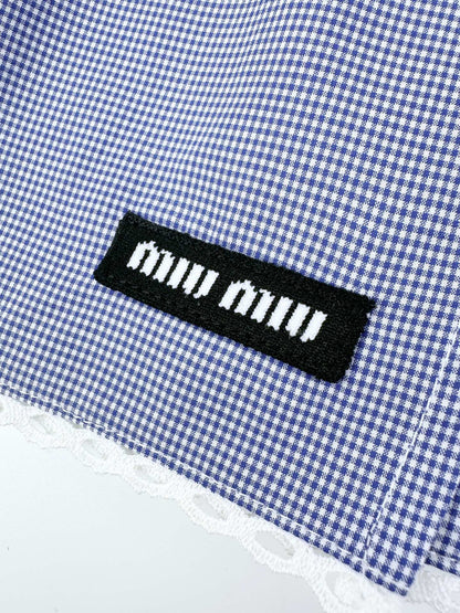 2026 Women's MM Logo Check Skirt (FF724)