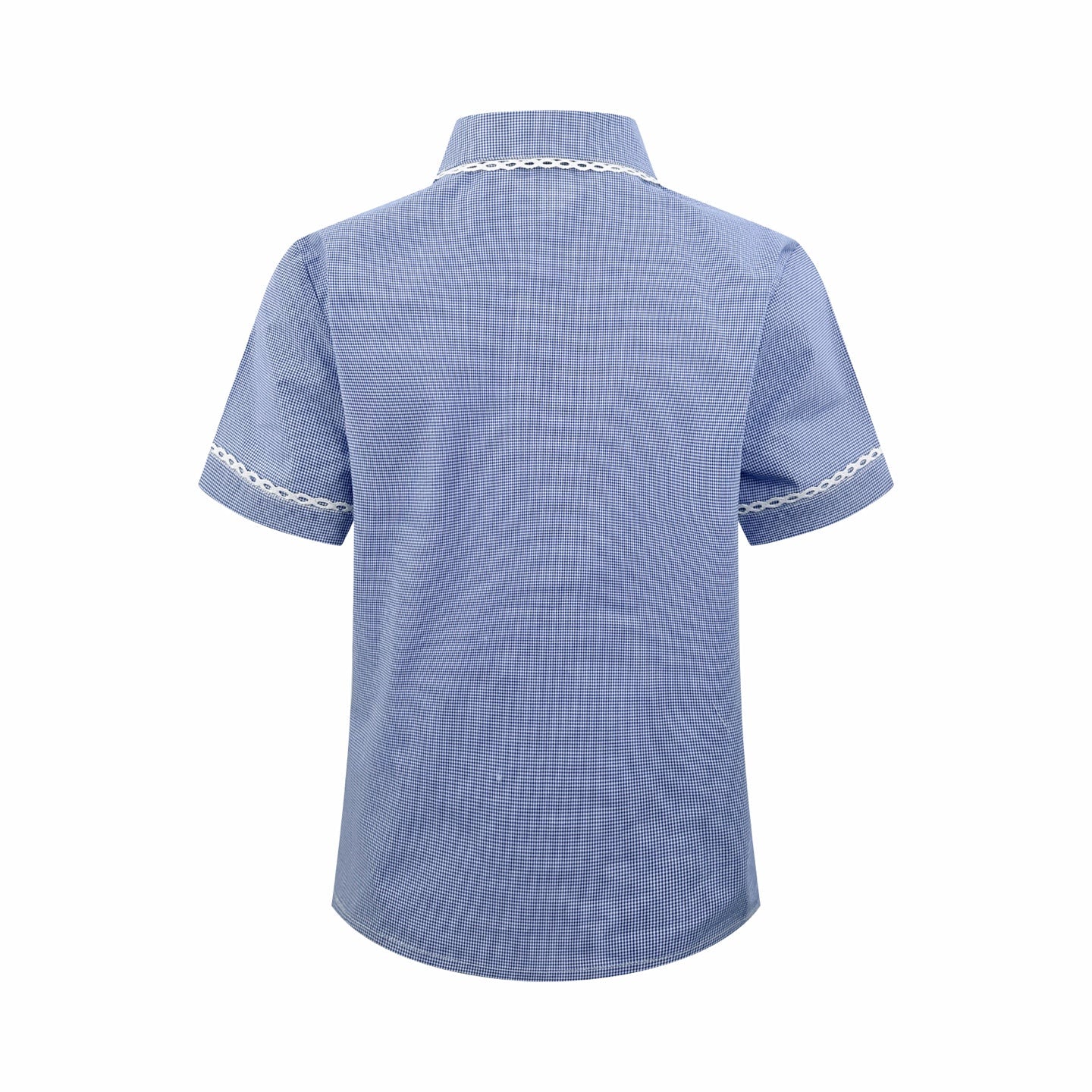 2026 Women's MM Logo Check Short-Sleeved Shirt (FF723)