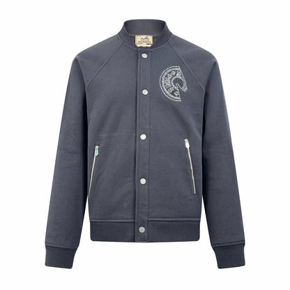 2026 New H Saddle Stud Embellished Jacket (25349-B80)