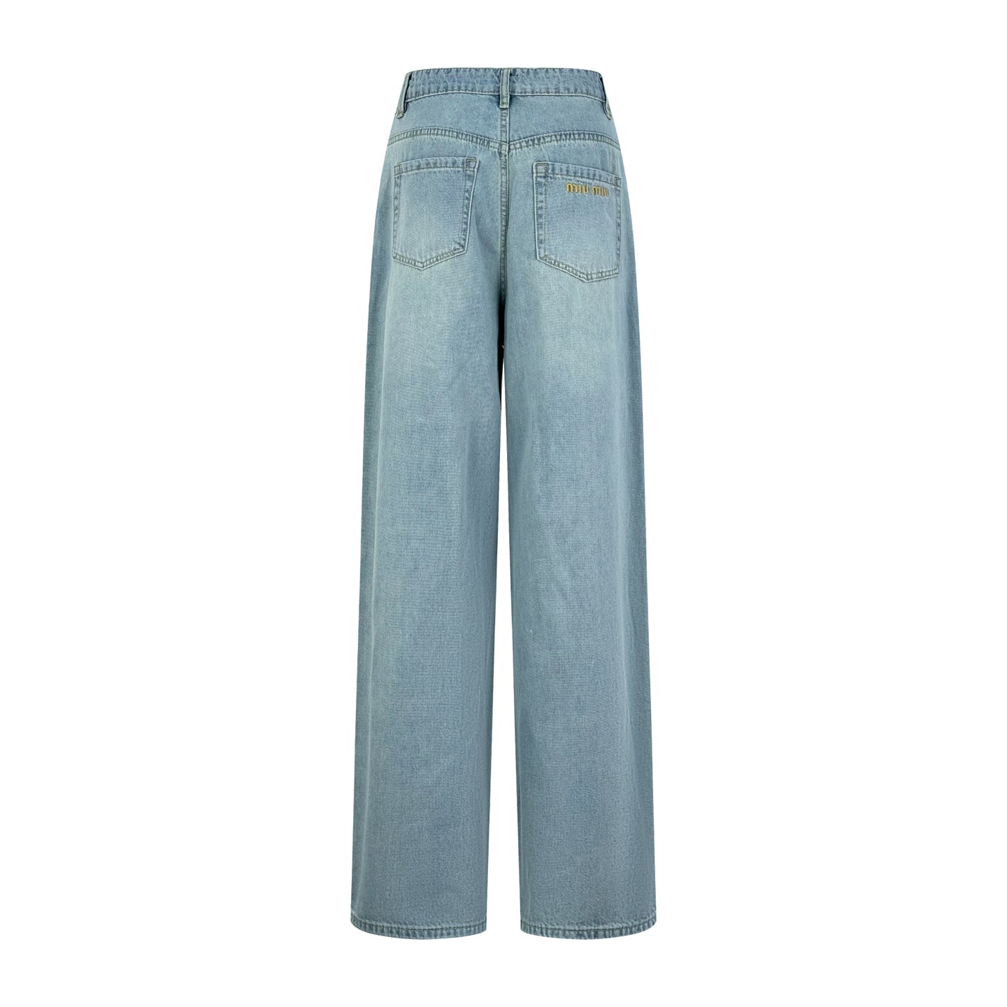 2026 Women's MM Embroidered Logo Jeans  (EE410)