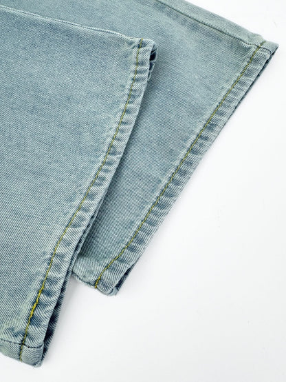 2026 Women's MM Embroidered Logo Jeans  (EE410)