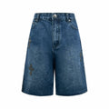 2026 Women's CH Cross Logo Denim Shorts (EE407)