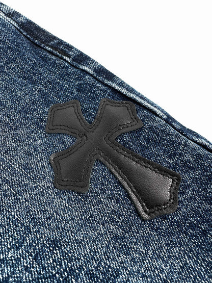 2026 Women's CH Cross Logo Denim Shorts (EE407)