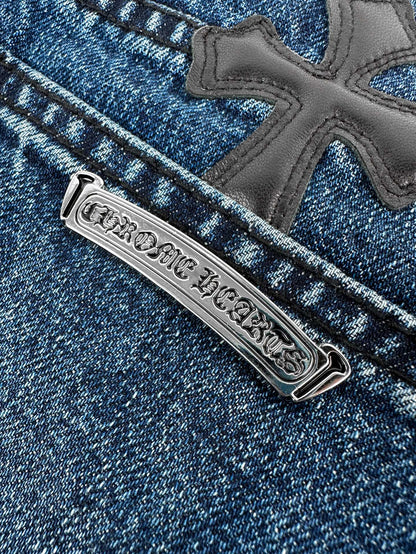 2026 Women's CH Cross Logo Denim Shorts (EE407)