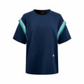 2026 Women's Way Embroidered Striped Patchwork Short-Sleeved Top (DD108)