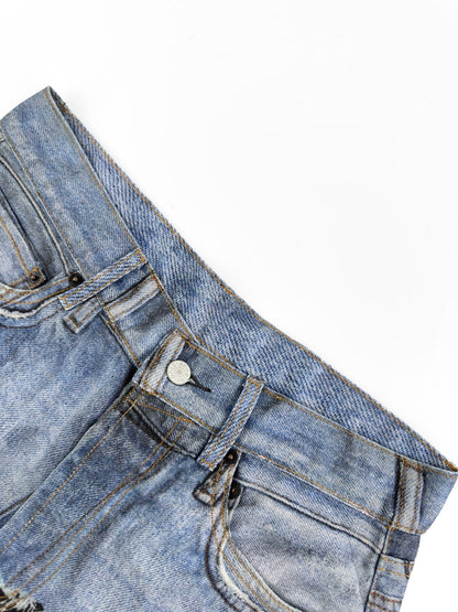 2026 New Acn Optical Illusion Stripe Print Jeans (CC962-C05)