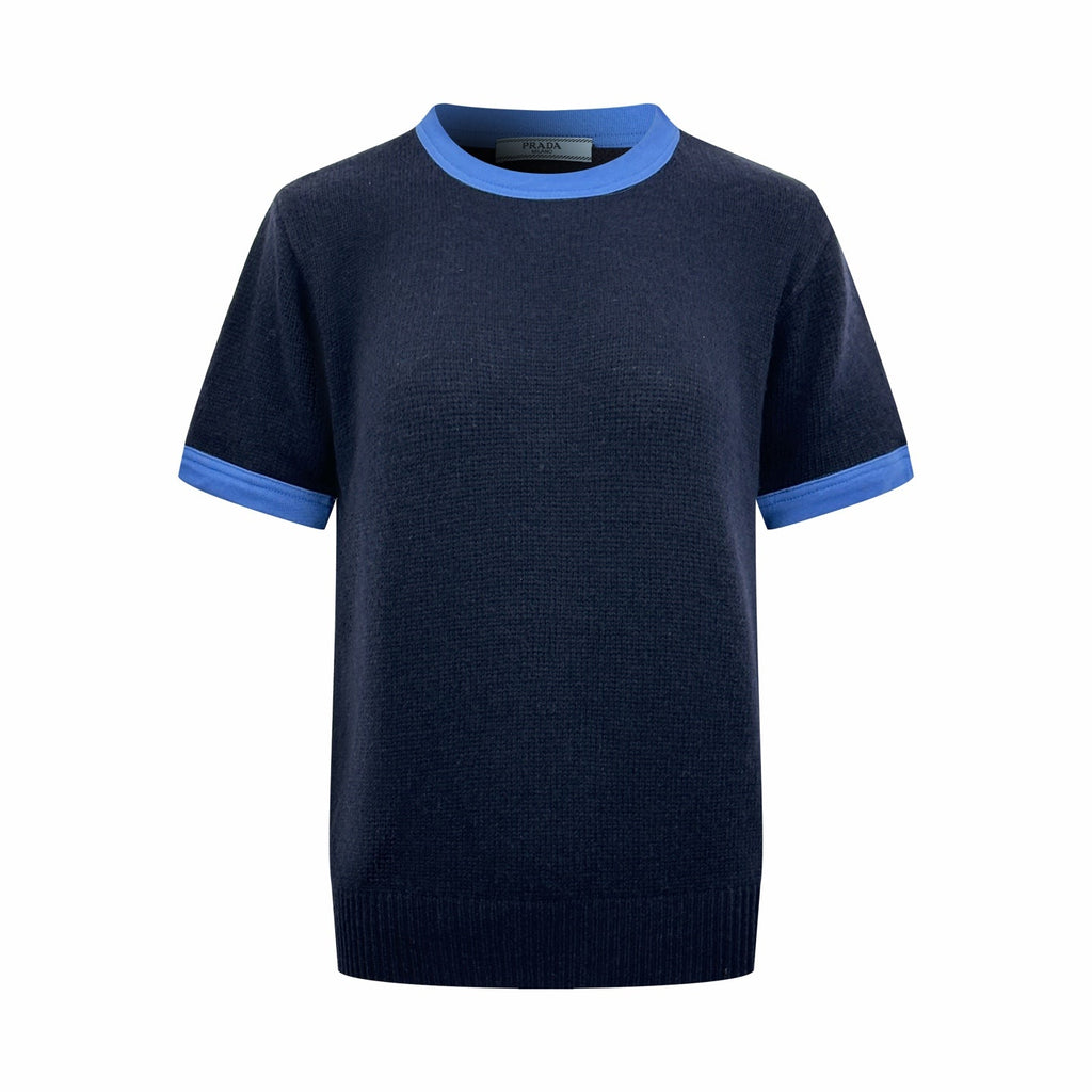 2026 Women's Triangle Brand Short-Sleeved Jumper with Triangle Logo (DD102)