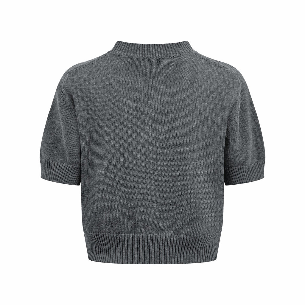 2026 Women's Triangle Brand Embroidered Cropped Jumper (FF734)