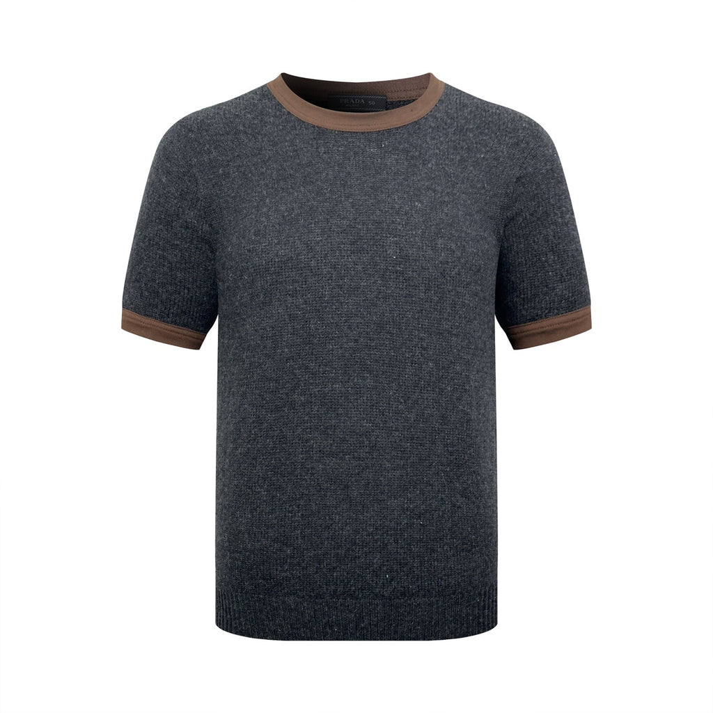 2026 New Triangle Brand Short-Sleeved Sweater with Triangle Logo (AA569-A50)