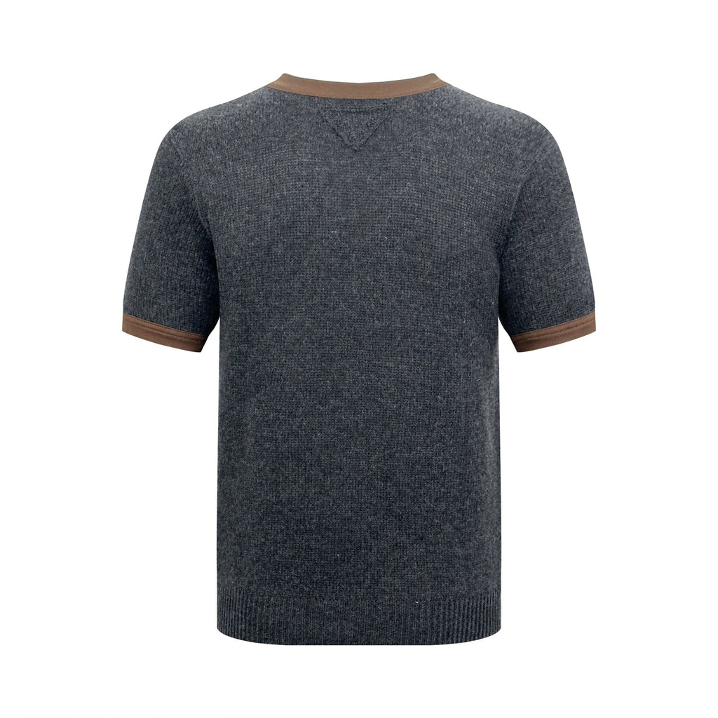 2026 New Triangle Brand Short-Sleeved Sweater with Triangle Logo (AA569-A50)