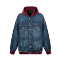 2026 New Balen Embroidered Denim Hooded Jacket (25337-C30)
