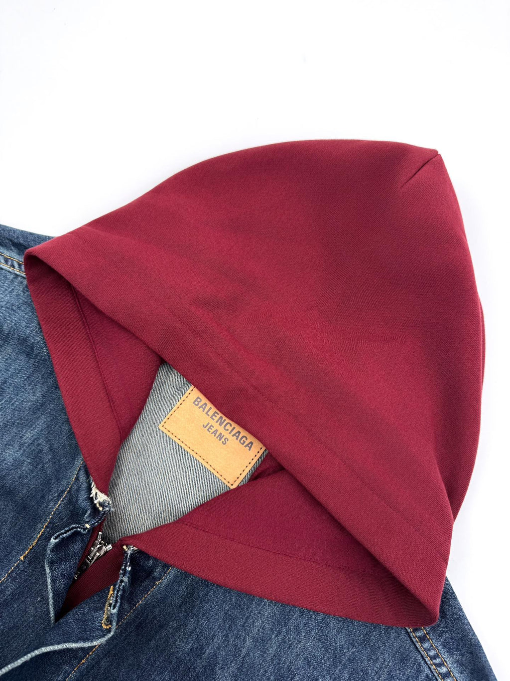2026 New Balen Embroidered Denim Hooded Jacket (25337-C30)