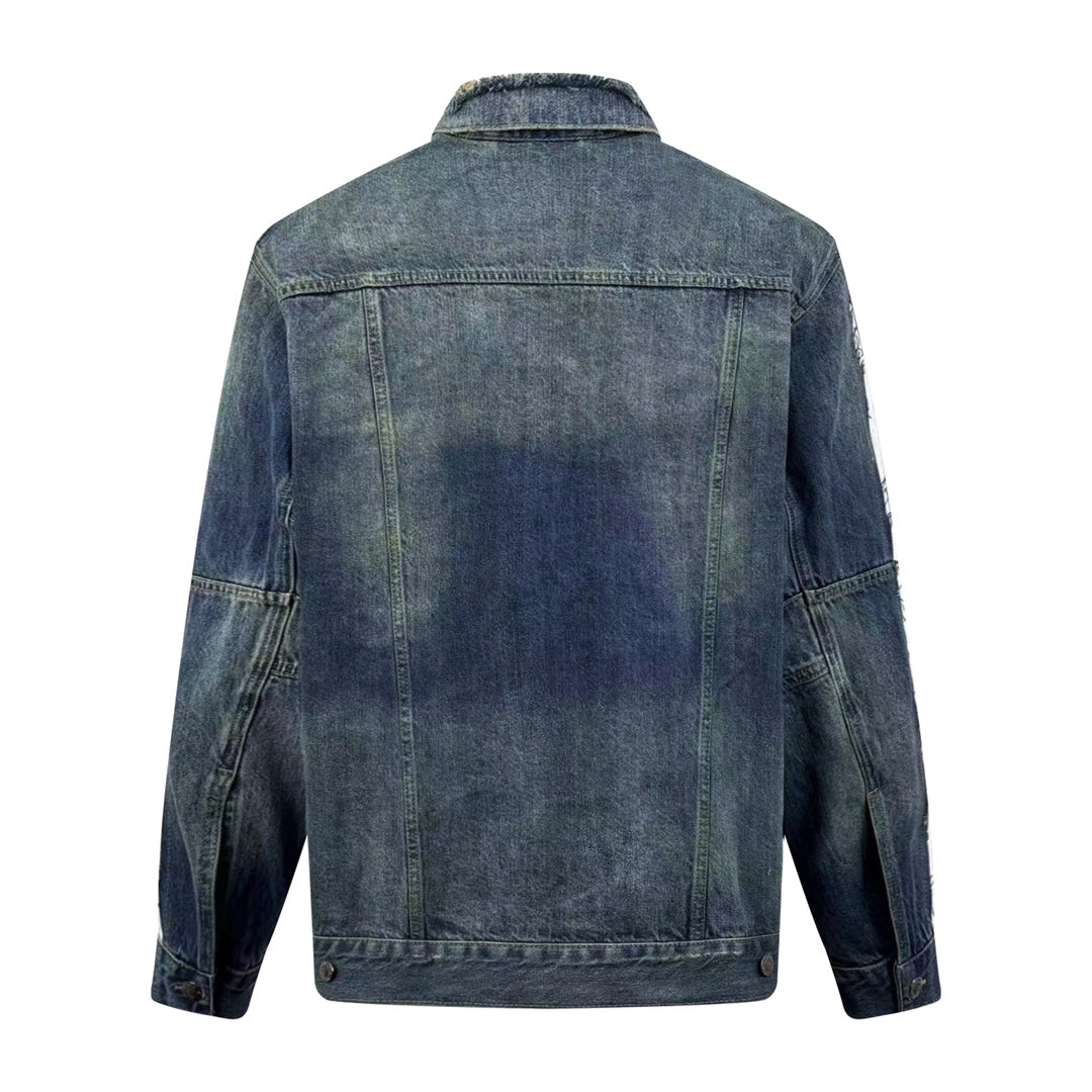 2026 New Balen CUT-UP Denim Jacket (MM078-C40)