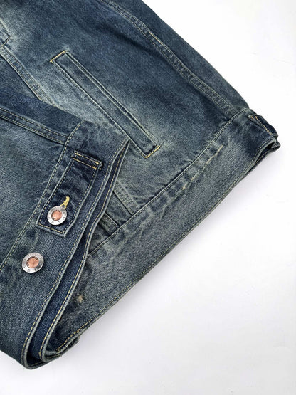 2026 New Balen CUT-UP Denim Jacket (MM078-C40)