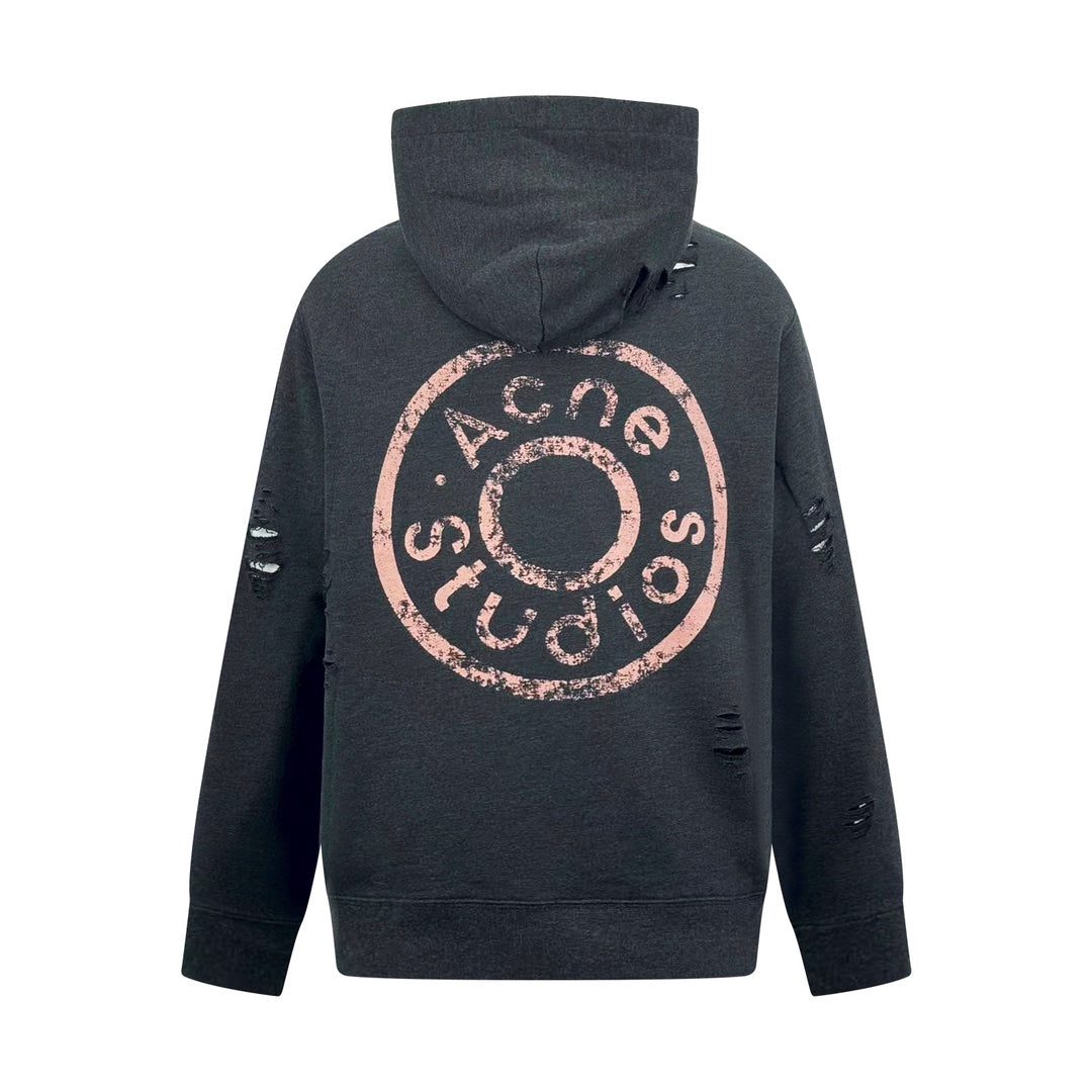 2026 New Acn Distressed Logo Zip-Up Jacket with Holes (25303-B75)