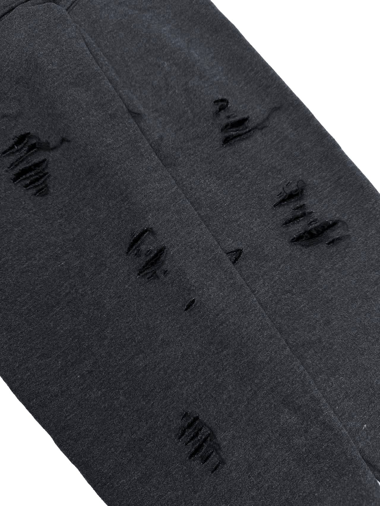 2026 New Acn Distressed Logo Zip-Up Jacket with Holes (25303-B75)