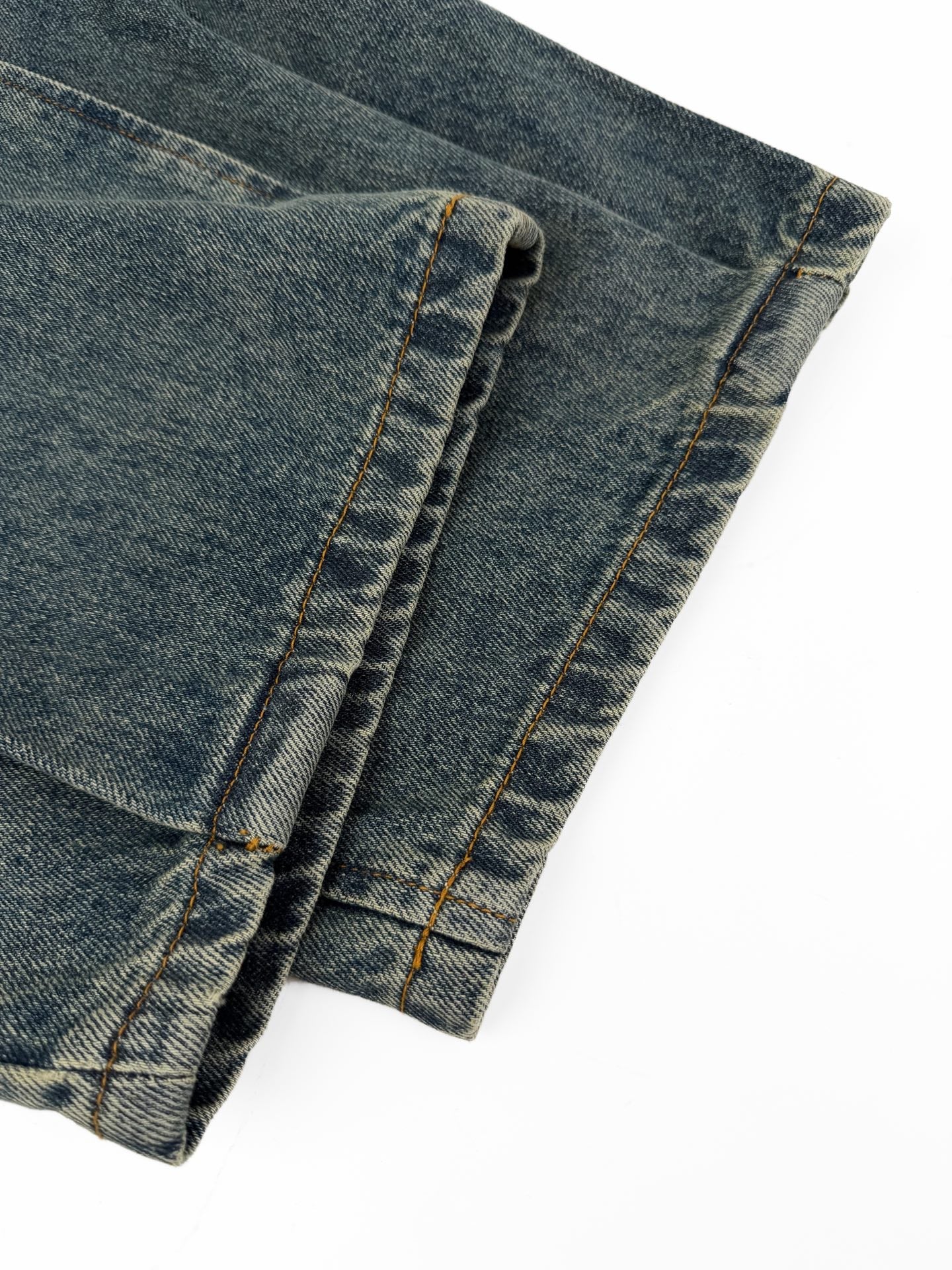 2026 New Way Leather Patch Jeans (BB828-B70)