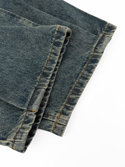 2026 New Way Leather Patch Jeans (BB828-B70)