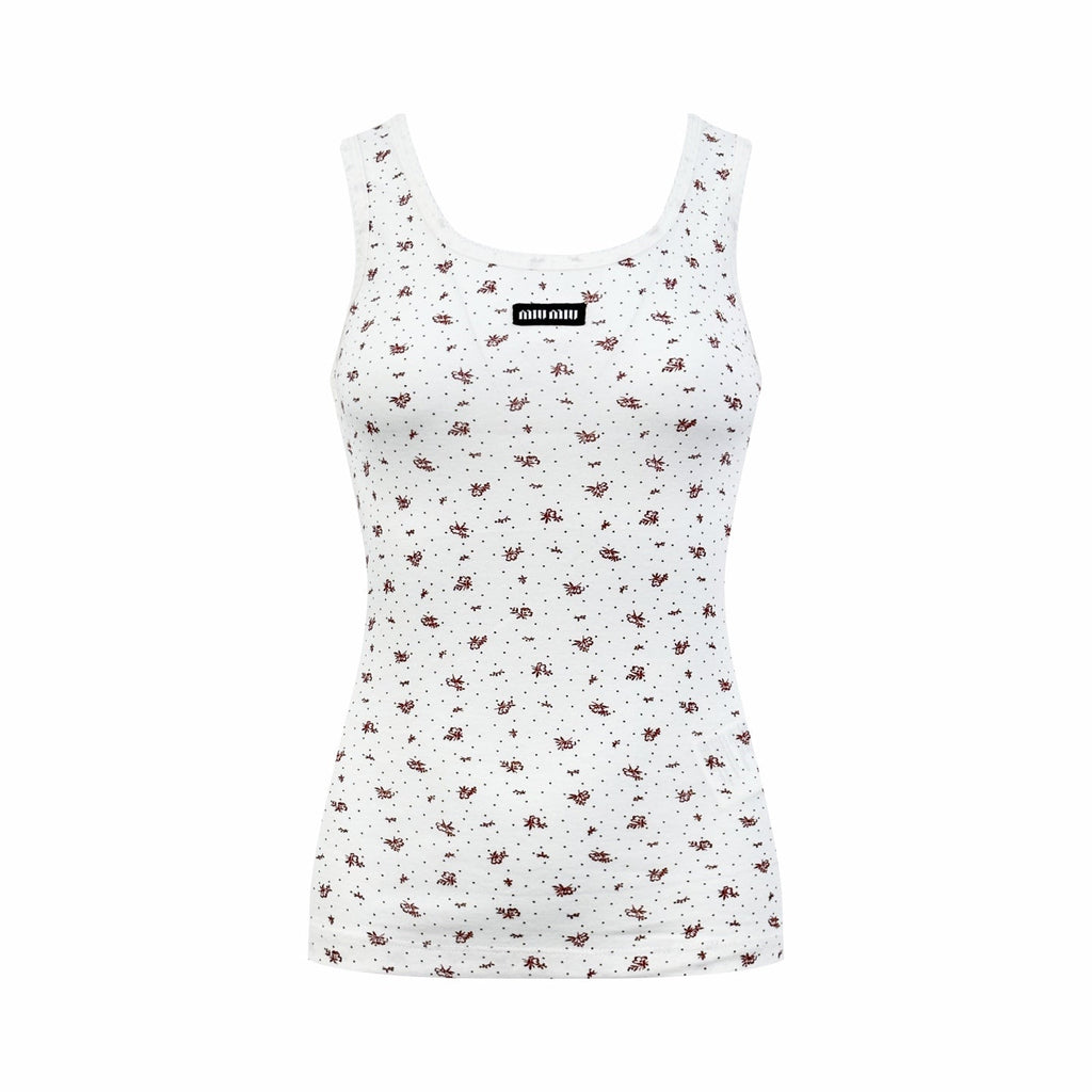 2026 Women's MM Floral Logo Tank Top (FF744)