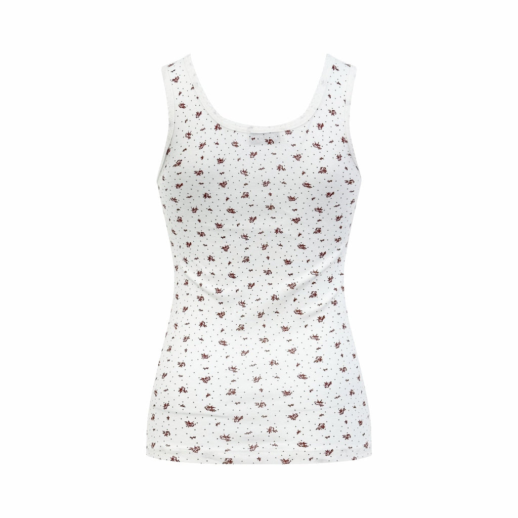 2026 Women's MM Floral Logo Tank Top (FF744)