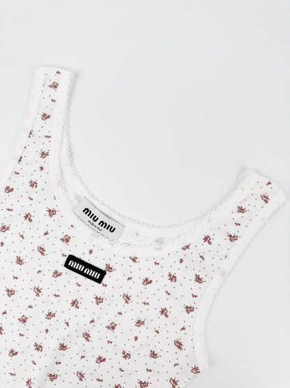2026 Women's MM Floral Logo Tank Top (FF744)