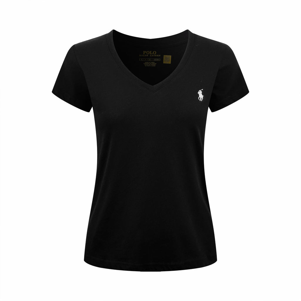 2026 Women's RL Embroidered V-neck Short-sleeved Top (FF743)