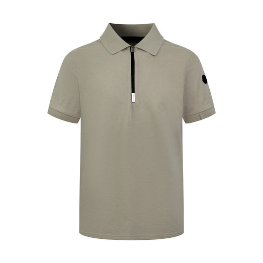 2026 New Mon Logo Half-Zip Polo Shirt (BB812-A40)