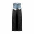 2026 Women's Acn Optical Illusion Striped Dyed Jeans (FF715)