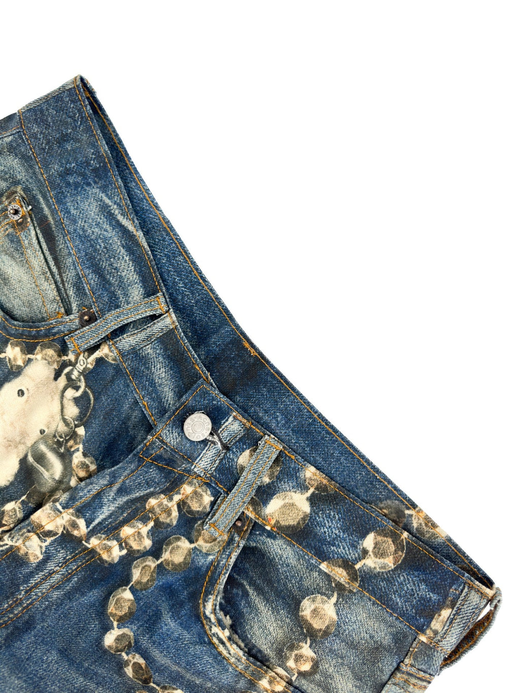 2026 New Acn Optical Illusion Print Distressed Denim Trousers (BB851-C05)