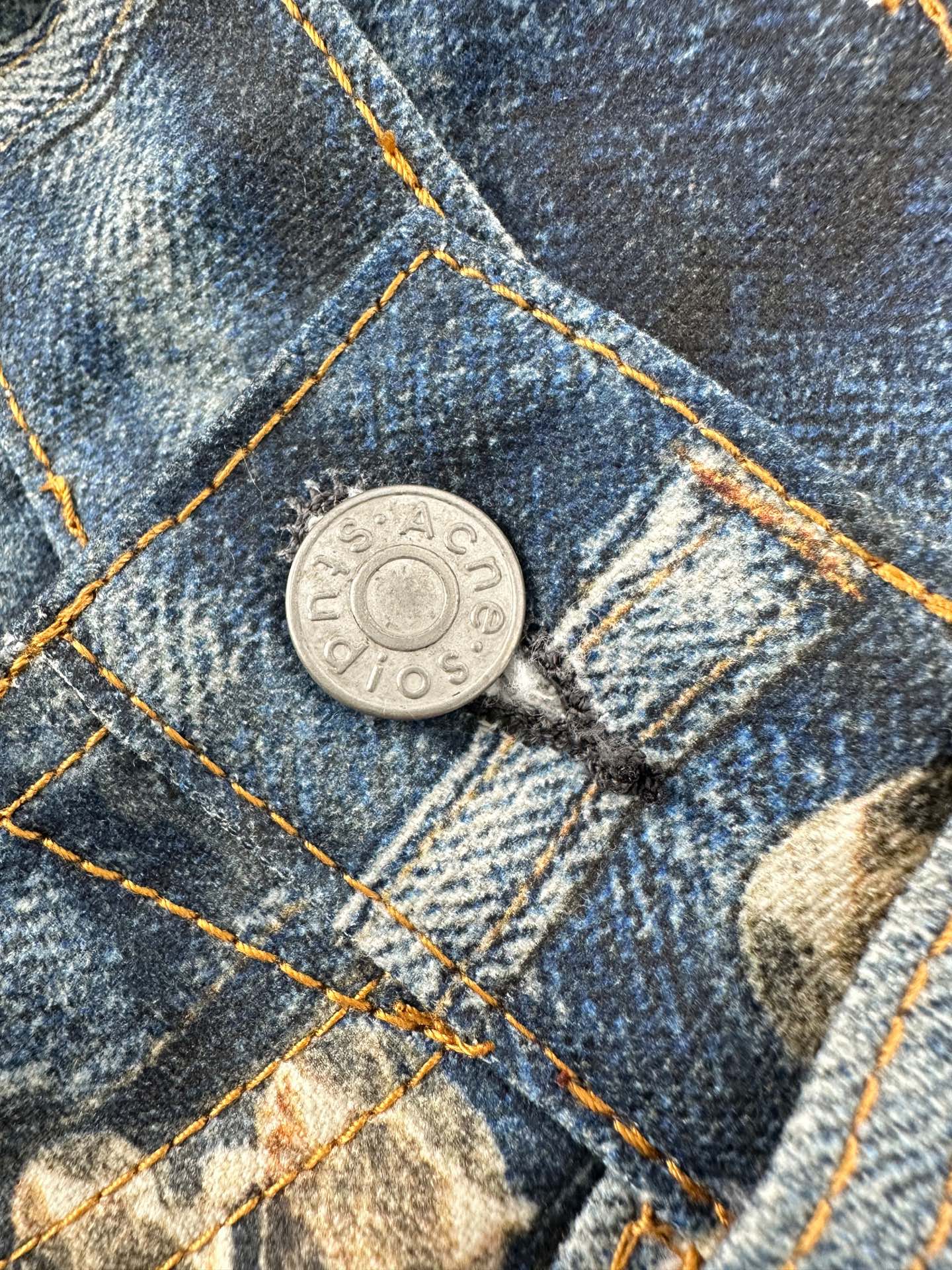 2026 New Acn Optical Illusion Print Distressed Denim Trousers (BB851-C05)