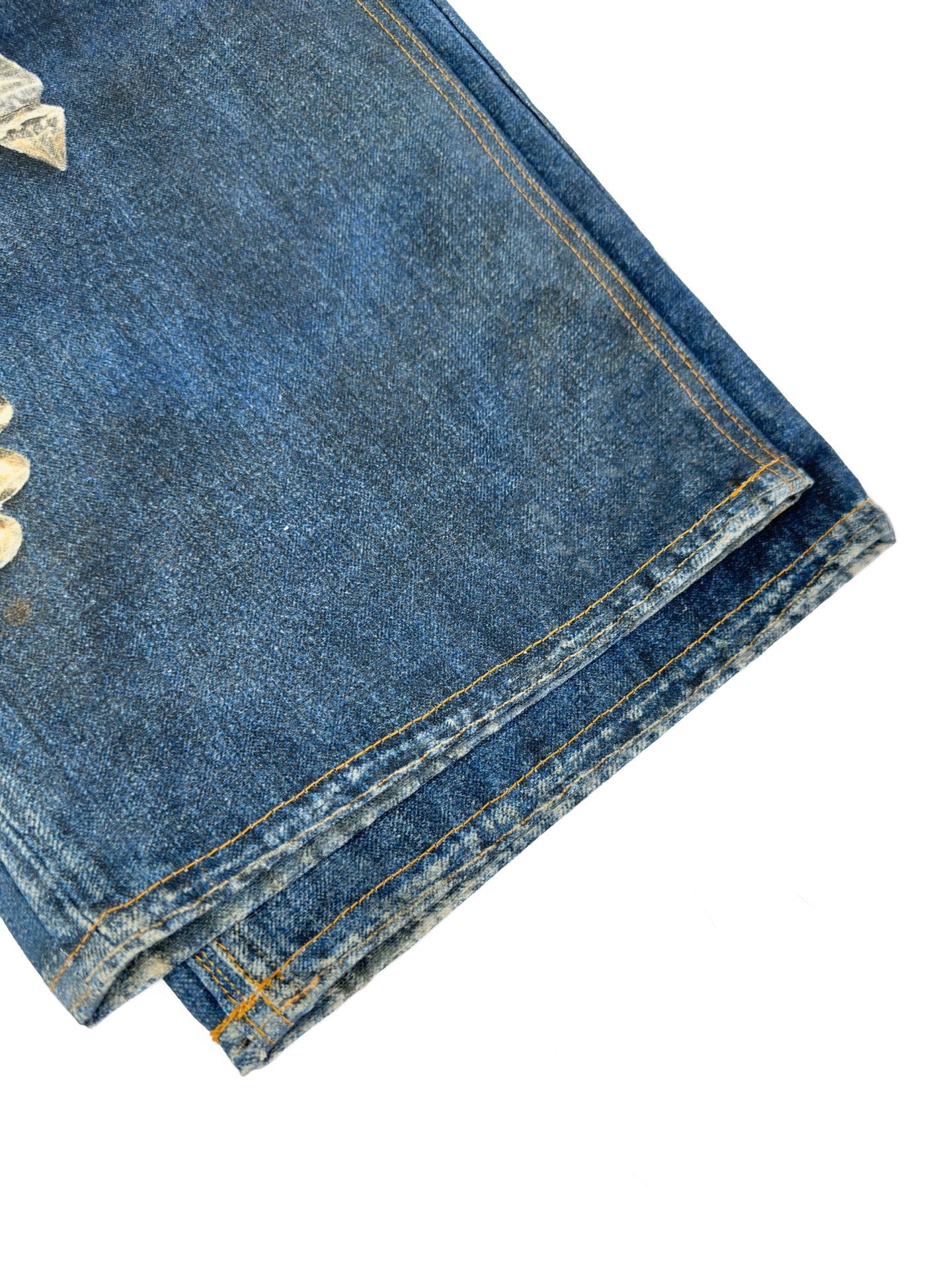 2026 New Acn Optical Illusion Print Distressed Denim Trousers (BB851-C05)