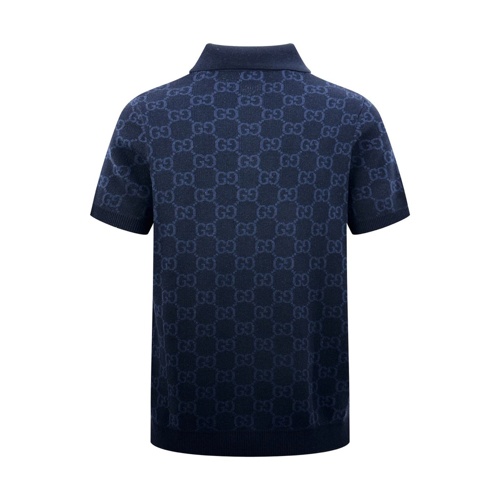 2026 New Arrival GU All-over Jacquard Short-sleeved Jumper (AA581-A85)