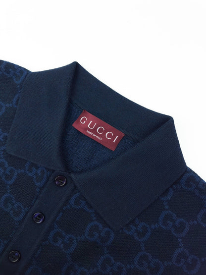2026 New Arrival GU All-over Jacquard Short-sleeved Jumper (AA581-A85)