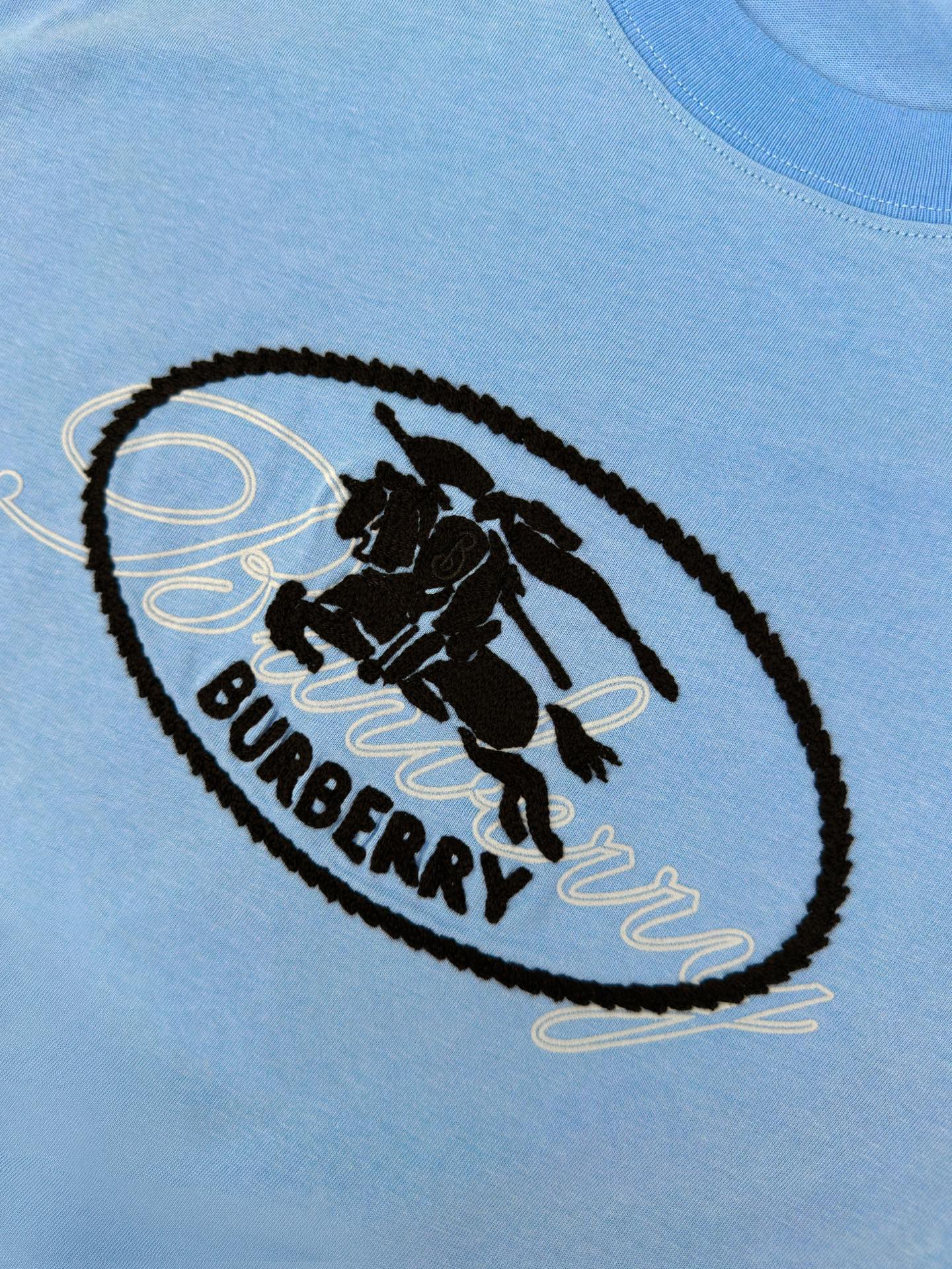 2026 New BBR Checked Rider Emblem Short-Sleeved T-Shirt (AA599-A15)