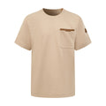 2026 New Mon Leather-Trimmed Pocket Short-Sleeved Top (AA573-A20)