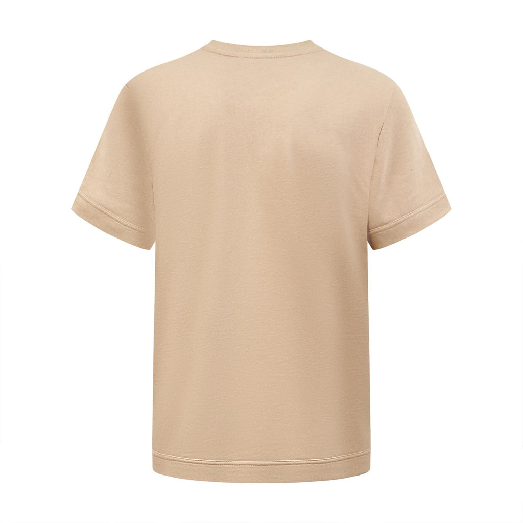 2026 New Mon Leather-Trimmed Pocket Short-Sleeved Top (AA573-A20)