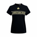 2026 Women's CD Lucky Star Embroidered Short-Sleeved T-Shirt (DD127)