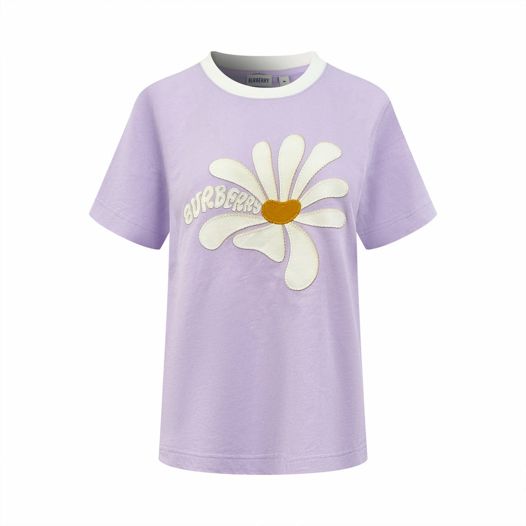 2026 Women's BBR Daisy Embroidered Short-Sleeved Top (DD120)