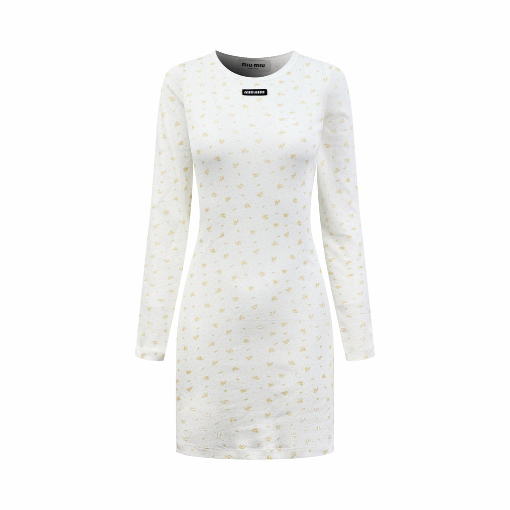 2026 Women's MM Floral Long-Sleeved Dress (FF746)