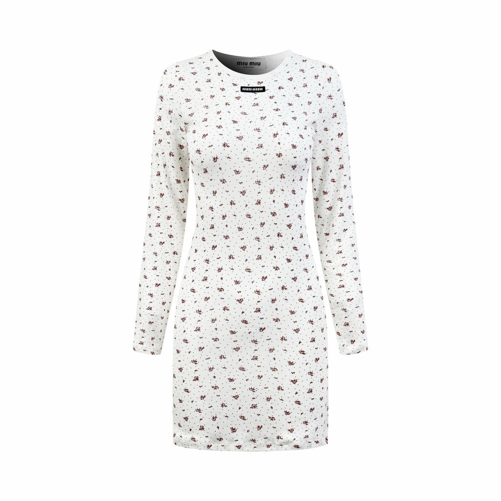 2026 Women's MM Floral Long-Sleeved Dress (FF746)