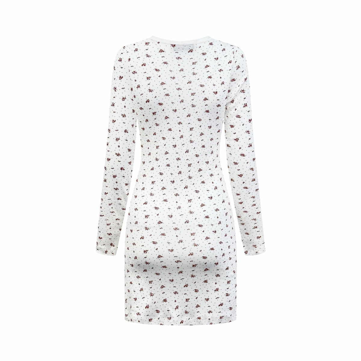 2026 Women's MM Floral Long-Sleeved Dress (FF746)