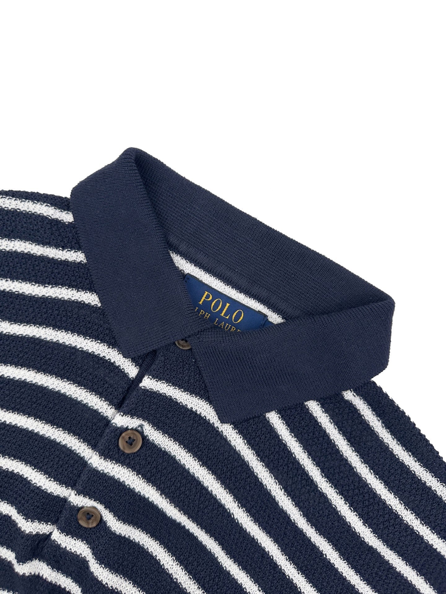2026 New RL Embroidered Stripe Polo Neck Knit (CC985-A80)