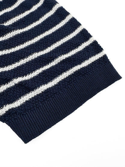 2026 New RL Embroidered Stripe Polo Neck Knit (CC985-A80)